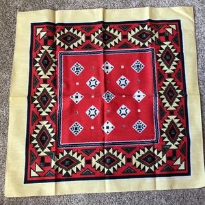 NWOT Vintage Aztec Native American Bandana